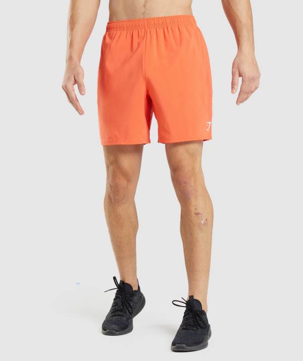 Panske Šortky Gymshark Arrival Oranžové | YL7602514